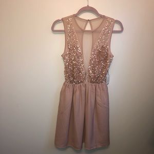 Forever 21 special collection pink Sequence dress